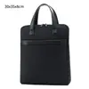 Maletín de Negocios en Stock con Logo Impreso, Bolsa para Conferencias Corporativas, Bolsa para Documentos, Maletín Portátil de Tela Oxford, Logo Personalizado