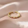 Novos Anéis Pequenos de Cubo de Açúcar com um Toque de Luxo de Nicho, Atacado de Joias Transfronteiriço, Acessórios de Zircônia Diretamente do Fabricante