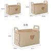 Cesta de almacenamiento de fieltro nórdico, engrosada, portátil, para guardar bocadillos, juguetes, artículos varios y ropa sucia