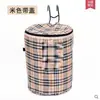Cesta de Tela Plegable para Bicicleta, Cesta Delantera con Cubierta, Cesta Colgante de Lona Impermeable, Cesta Delantera para Patineta y Scooter Eléctrico