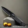 Cuchillo Recto de Autodefensa con Quilla Integrada Transfronterizo Cuchillo de Exterior Camping Cuchillo Portátil para Cortar Cuerda Cuchillo para Carne y Fruta de Barbacoa para el Hogar