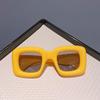 Celebridad de Internet Nueva Fotografía Callejera Gafas de Sol de Moda para Niños, Hombres y Mujeres, Color Caramelo Combinable, Gafas de Sol de Montura Grande, Gafas de Estilo Europeo y Americano