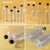 Garrafa Plástica Transparente para Pet 100ml 200ml 300ml Garrafa Redonda de Ombro Espessa Garrafa Vazia Dividida Garrafa Plástica Tipo Gota de Cristal AB