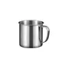 Taza de boca de acero inoxidable 304 250ml con tapa Taza con asa taza medidora para niños jardín de infantes venta al por mayor de una sola capa con letras