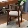 Silla de madera maciza silla de comedor silla con respaldo de altura ajustable silla de escritorio para estudio infantil silla de oficina para computadora con reposabrazos silla