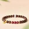 Pulseira de Sândalo Dourado Estilo Montanha Putuo para Homens e Mulheres, Contas da Fortuna, Pulseira Colecionável, Contas de Sândalo para Oração