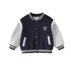 Chaqueta de Béisbol para Niños de Primavera y Otoño, Cárdigan Deportivo Estilo Coreano para Bebé, Cárdigan Superior de Otoño para Bebé, Comercio Exterior