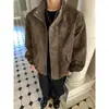 Jaqueta Masculina Nova Tendência de Ombro Reto Tie-Dye Patchwork Estilo Americano Top Roupas de Trabalho Moda Jaqueta Estilo Japonês Unissex