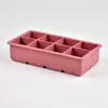 Amazon Transfronterizo Molde de Silicona para Cubitos de Hielo Caja de Hielo con Tapa Cubo de Hielo Cuadrado Molde de Hielo Película para Hacer Hielo de Grado Alimenticio