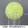 Bolas de Flores Artificiales de Rosa Estilo Europeo Más Vendidas Transfronterizas para Decoraciones de Pasillos de Boda y Arreglos de Fondos de Escenario de Boda