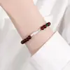 Pulseira de Contas Granadas Peixe Pequeno Estilo Nacional Retro Transferência Estilo Étnico Diária Versátil Personalizada Feminina