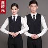 Colete de trabalho de garçom masculino e feminino de verão, roupas de trabalho de caixa de supermercado, shopping, KTV, hotel, garçom, colete