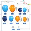 Guirnalda de globos azules, traje azul marino, globo azul naranja, fiesta de cumpleaños, boda, baby shower, decoración