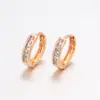 Brincos de Argola Quadrados Geométricos com Zircônia Estilo Russo Xuping Brincos da Moda Brincos de Luxo Leve de Alta Qualidade para Mulheres Personalizados