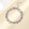 Pulsera Apilable de Amor con Diamantes Completos de Dos Capas de Moda Lujo Ligero Regalo de Cumpleaños para Novia Pulsera Doble Capa de Diamantes Destellantes de Amor