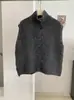 Chaleco Suéter de Punto KEKEZOON con Cuello Alto para Vestir Otoño Invierno Nuevo Estilo Color Sólido Sin Mangas Chaleco Cálido 9300