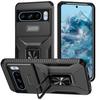 Adecuado para Fundas de Teléfono Google Pixel 11 Pro, Pixel 10 y Pixel 9 Pro con Ventana Deslizante y Protección de Soporte