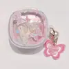 Para Auriculares Beisi BASEUS One Plus Colgante de Mariposa Flor de Dibujos Animados DIY Funda Bluetooth Beisi 1