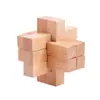 Cerradura Kongming de Mortaja y Espiga de Haya Cerradura Luban Juguete de Ocio para Niños Barril de Vino de Madera Juguete Educativo Transfronterizo para Personas Mayores