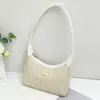 2025 Guangzhou Comercio Exterior Al por Mayor Bolsos de Mujer Bolso de Axila Tejido de Paja Bolso de Hombro Único Bolso de Nicho Casual Versátil Estilo Horizontal