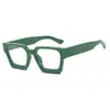 2027 Gafas de Montura Gruesa Cuadradas Moda Europea y Americana Gafas Ins Transfronterizas Retro Tendencia Gafas Anti Luz Azul Sin Graduación