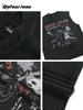 Camiseta sin mangas de dibujos animados con grafiti retro americano lavado al agua viejo de verano para hombre y mujer, sudadera holgada de moda para parejas, camiseta de lavadora