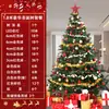 Pacote Árvore de Natal 1,2m/1,5/1,8/2,1/ 3m Pacote Doméstico Criptografado Decoração Grande Luminosa de Natal