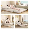 Sofá Perezoso Multifuncional Dormible y Reclinable Sofá Cama Plegable Ventana Bahía Tatami Dormitorio Balcón Ocio Sofá Pequeño