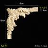 Calcomanía de Flor Tallada en Madera Maciza Estilo Europeo Francés Ángulo Flor Panel de Pared Fondo Pared Puerta de Gabinete Decoración de Muebles Cableado Piezas de Flores de Madera