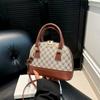 Vintage Viajero Texturizado Casual Gran Capacidad 2025 Moda Verano Nuevo Elegante Hombro Cruzado Portátil Bolso Concha