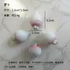 Modelo de Simulación de Verduras Mini Juguete de Comida Materiales para Casa de Muñecas Accesorios de Resina Pasador Hecho a Mano Decoraciones Adornos Cabeza de Ajo