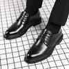 2025 Nuevos Zapatos Formales de Negocios Estilo Británico para Otoño e Invierno, Punta Puntiaguda, Elevadores, Zapatos de Boda, Zapatos para Traje de Novio Dropshipping