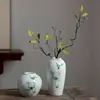 Vaso de Cerâmica Pastel Pintado à Mão por Mestre de Jingdezhen, Porcelana de Lótus Estilo Chinês Moderno, Decoração de Luxo para Casa para Exibir em uma Prateleira