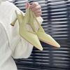 Hermosos Zapatos de Tacón Alto para Mujer, Nuevo Estilo Primavera y Verano 2026, Tacones de Aguja, Diseño de Nicho, Elegantes Sandalias de Punta Cerrada para Verano