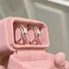 Anillo de Serpiente Rosa Diamantado Dulce y Fresco para Mujer, Anillo Abierto con Cola de Diseño de Nicho, Sensación de Lujo Ligero de Gama Alta, Regalo de Cumpleaños para Niñas