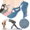 Calcetines de Yoga Deportivos para Fitness Correas Expuestas Empeine Pegamento Dispensado para Aliviar la Presión Entrenamiento en Interiores Calcetines de Baile Venta al por Mayor