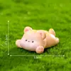 Micro paisaje creativo animalito tumbado panda muñeca diy decoraciones casa de muñecas accesorios bolsa ciega adornos pequeños para coche escritorio