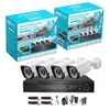 Cámara de Vigilancia AHD Coaxial 4K apta para HD Sistema de Vigilancia CCTV Impermeable para Interiores y Exteriores de 4 Canales/8 Canales