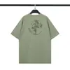 Camiseta Estilo Novo Europeu e Americano 2026 com Logo Refletivo nas Costas, Gola Redonda, Mangas Raglan, Mangas Curtas, Unissex