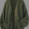 Suéter cárdigan para hombre 2026 nuevo estilo primavera y otoño, cárdigan de punto casual holgado con cuello en V, moderno y elegante