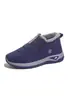 2026 Nuevos Zapatos de Algodón de Caña Baja Zapatos de Algodón Transfronterizos para Mujer con Forro de Terciopelo Espeso Cómodos de Comercio Exterior de Fondo Plano Botines Cálidos para Personas de Mediana Edad y Mayores