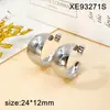 Brincos Geométricos Dourados em Forma de C da Moda para Mulheres, Simples, Sensação de Alto Padrão, Adornos de Orelha em Aço Titânio, Estilo Popular de Venda Transfronteiriça, Atacado