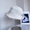 Sombrero de Pescador Simple con Lazo Estilo Japonés para Mujer, Sombrero Cubo de Invierno Ligero y Cálido, Elegante Sombrero de Tela Versátil de Moda