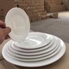 Direto da fábrica Hotel Hotel doméstico prato raso branco puro 6 polegadas prato raso -14 polegadas prato raso prato prato prato