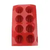 8 formas redondas de bolo médio, mousse, pão, silicone de grau alimentício, forma de gelo, bolo, gelatina