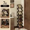 Zapatero multicapa, simple y ahorrador de espacio para apartamentos de alquiler, organizador de zapatos detrás de la puerta, estante de almacenamiento para dormitorios, zapatero inclinado de lujo ligero