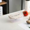 Venta Directa de Fábrica Caja Transparente para Conservar Frescura Caja Cuadrada Caja de Almacenamiento para Refrigerador con Tapa Lonchera Caja de Almacenamiento de Alimentos Dropshipping