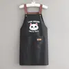 Nuevo Delantal Impermeable y a Prueba de Aceite para Uso en la Cocina del Hogar, Estampado con Diseños de Dibujos Animados para Cocinar, Ropa de Trabajo y Catering, Adecuado para Hombres y Mujeres