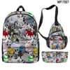 Set de Tres Piezas de Juego Transfronterizo 3D, Mochila, Bolso de Hombro, Estuche para Lápices Forsaken Gubby