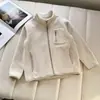 Chaqueta de forro polar con cremallera para niños y niñas, Otoño Invierno, Cuello alto, Cortavientos, Manga larga, Abrigo cálido 486660